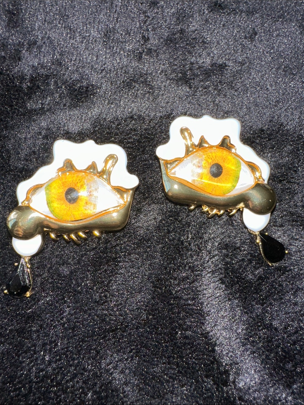 Designer-Style Eye Earrings